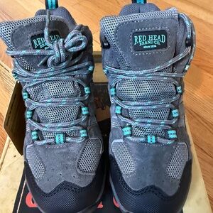 RedHead Kids Boots - Gray and Teal size 2 girls hiking